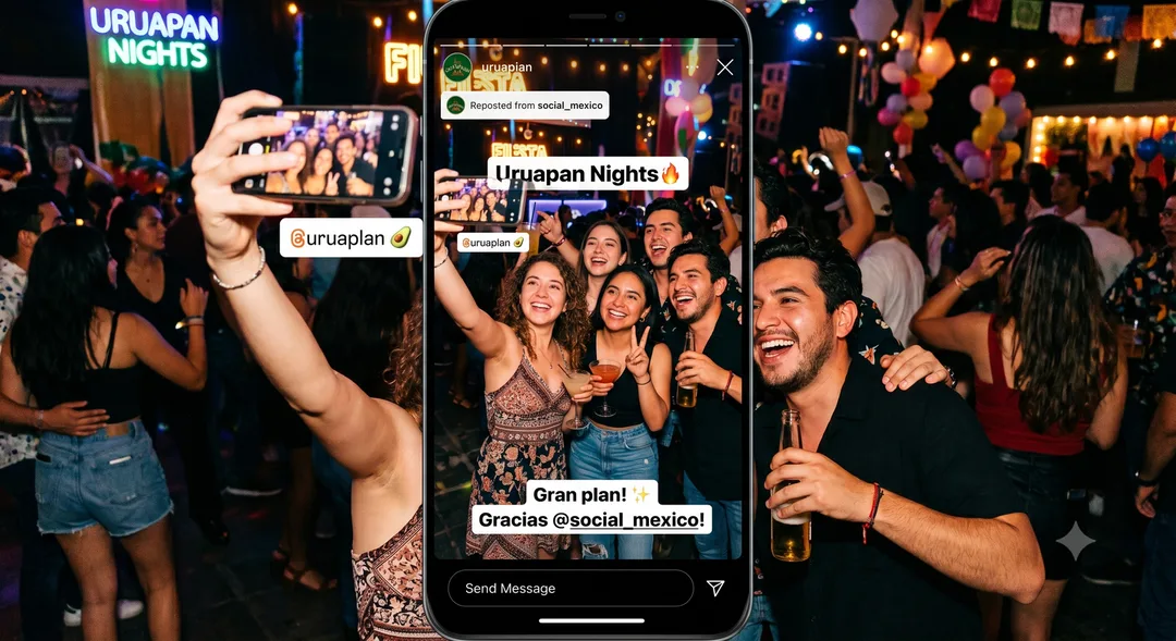 Historia de Instagram en evento de Uruaplan